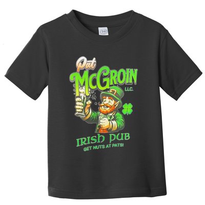 Pat Mcgroin Irish Pub St Patricks Day Dirty Adult Drink Toddler T-Shirt