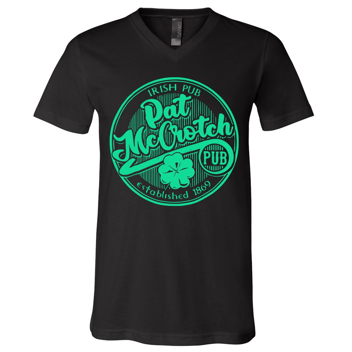 Pat Mccrotch Irish Pub Funny St PatrickS Day Dirty Adult V-Neck T-Shirt