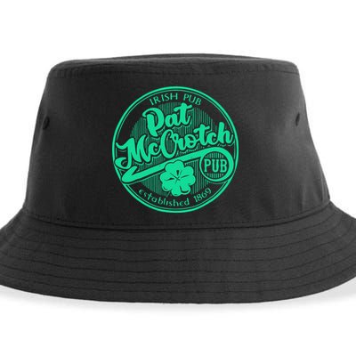Pat Mccrotch Irish Pub Funny St PatrickS Day Dirty Adult Sustainable Bucket Hat