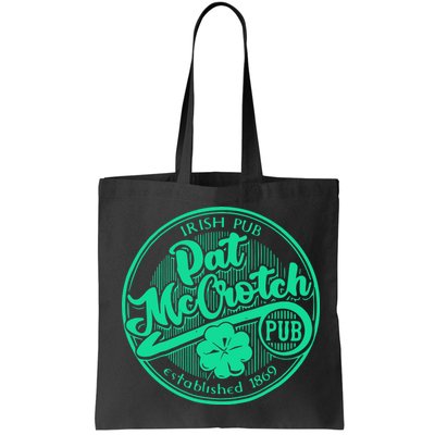 Pat Mccrotch Irish Pub Funny St PatrickS Day Dirty Adult Bag