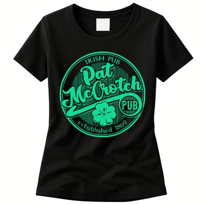 Pat Mccrotch Irish Pub Funny St PatrickS Day Dirty Adult Womens T-Shirt