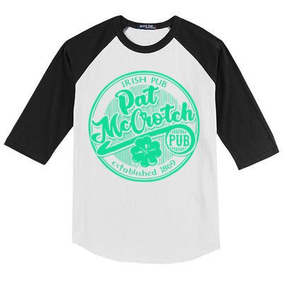 Pat Mccrotch Irish Pub Funny St PatrickS Day Dirty Adult Kids Colorblock Raglan Jersey