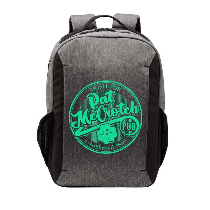 Pat Mccrotch Irish Pub Funny St PatrickS Day Dirty Adult Vector Backpack