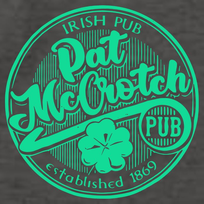 Pat Mccrotch Irish Pub Funny St PatrickS Day Dirty Adult Vector Backpack