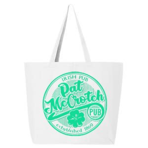 Pat Mccrotch Irish Pub Funny St PatrickS Day Dirty Adult 25L Jumbo Tote