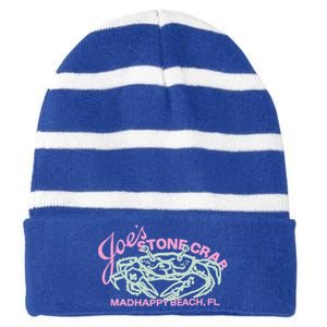 Pirate Madhappy Joe Stone Crab Fleece Striped Beanie with Solid Band