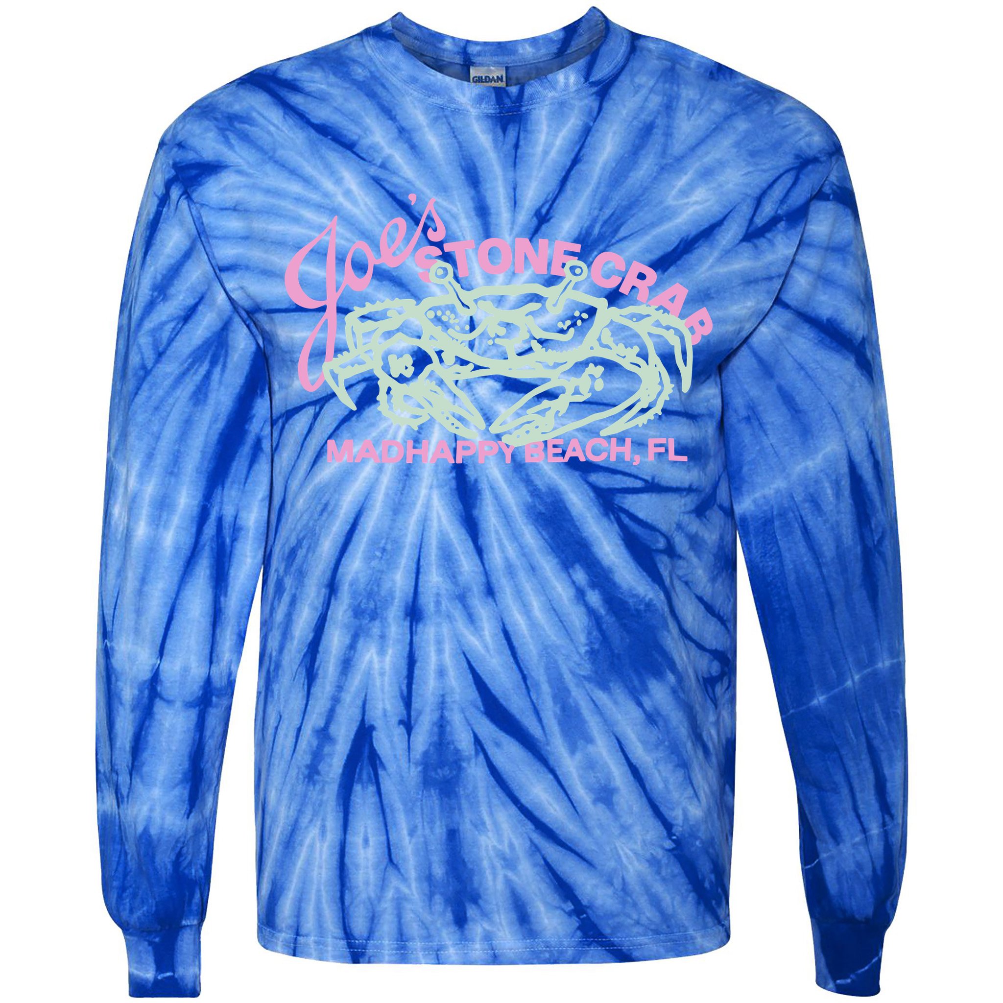 Pirate Madhappy Joe Stone Crab Fleece Tie-Dye Long Sleeve Shirt
