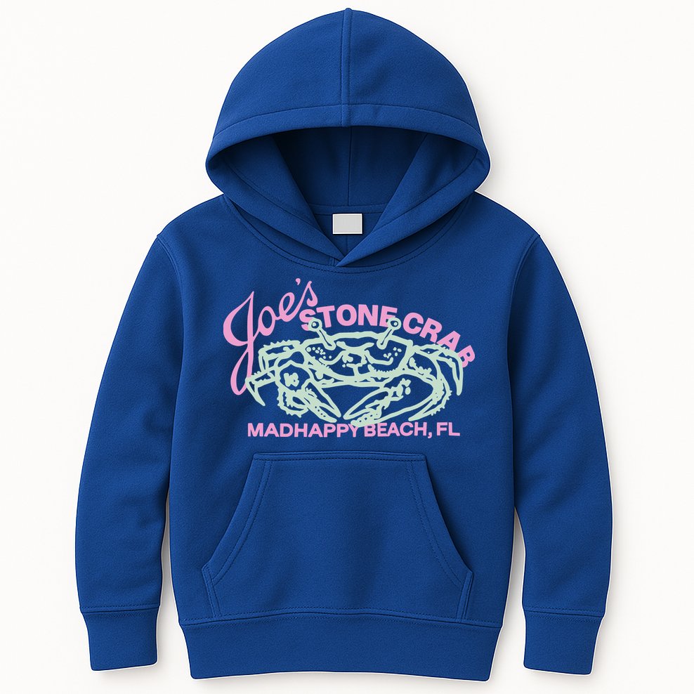 Pirate Madhappy Joe Stone Crab Fleece Kids Hoodie