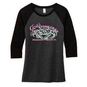 Pirate Madhappy Joe Stone Crab Fleece Women's Tri-Blend 3/4-Sleeve Raglan Shirt