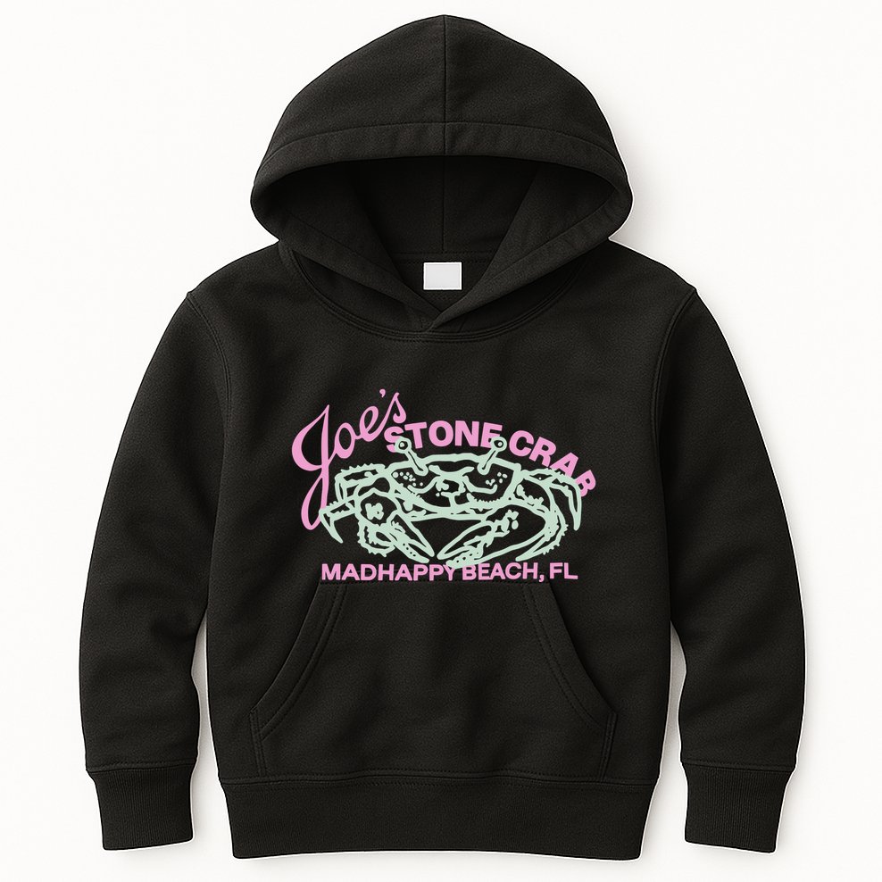 Pirate Madhappy Joe Stone Crab Fleece Kids Hoodie