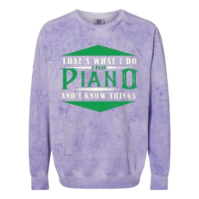 Pianist Musician Keyboard Musical Instrument Piano Colorblast Crewneck Sweatshirt