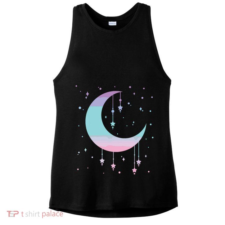 Pastel Moon Kawaii Pastel Goth Ladies PosiCharge Tri-Blend Wicking Tank