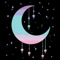 Pastel Moon Kawaii Pastel Goth Doggie Tank