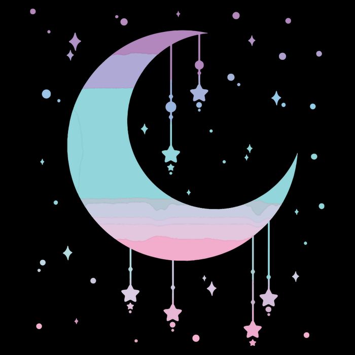 Pastel Moon Kawaii Pastel Goth Doggie Tank