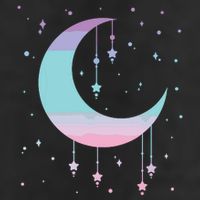 Pastel Moon Kawaii Pastel Goth Adult Drive Performance Visor
