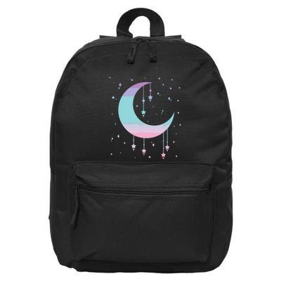 Pastel Moon Kawaii Pastel Goth 16 in Basic Backpack