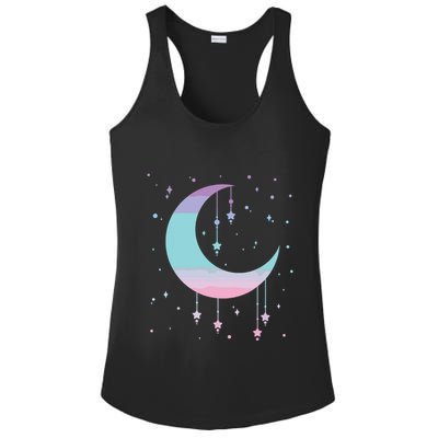 Pastel Moon Kawaii Pastel Goth Ladies PosiCharge Competitor Racerback Tank