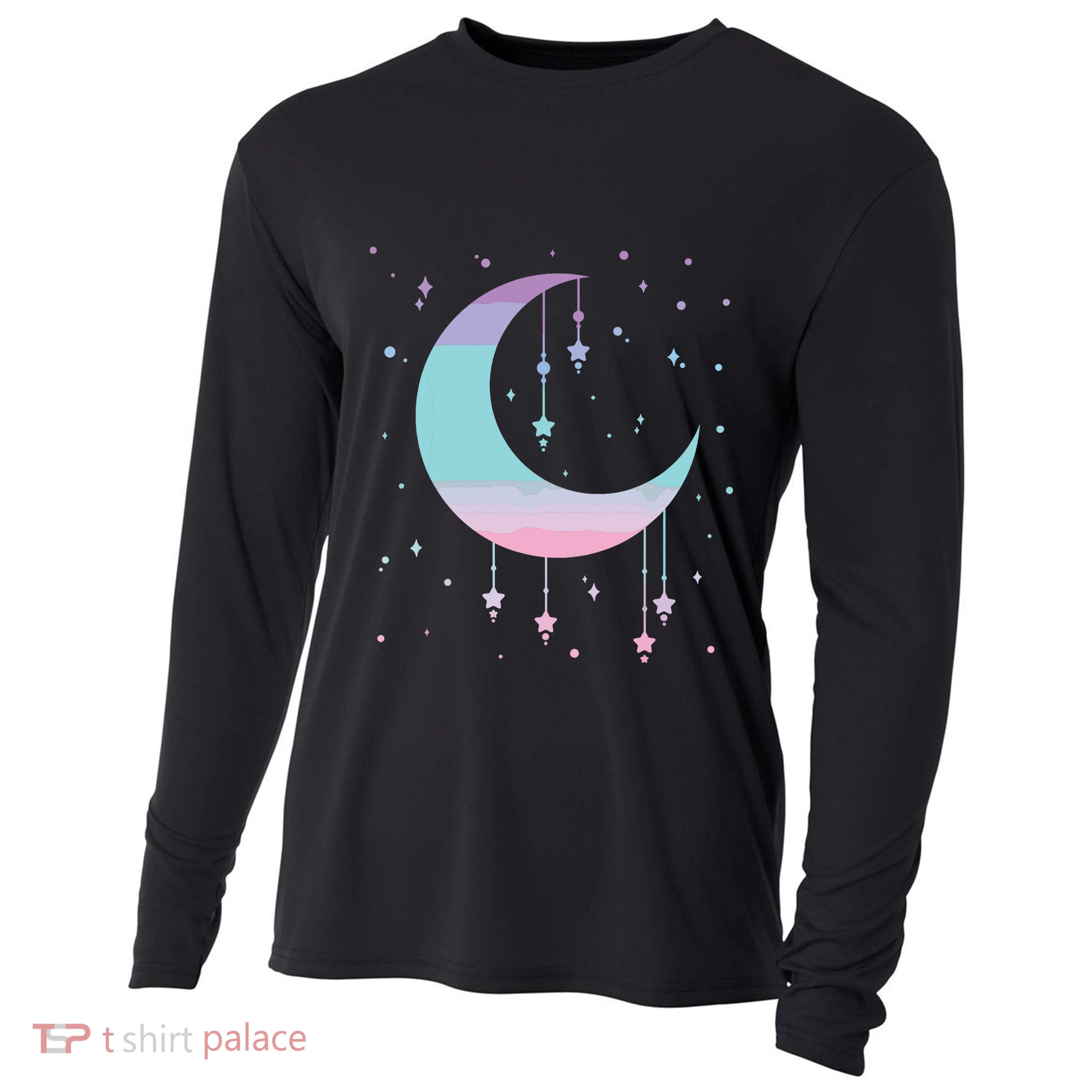 Pastel Moon Kawaii Pastel Goth Cooling Performance Long Sleeve Crew