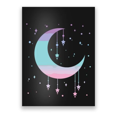 Pastel Moon Kawaii Pastel Goth Poster