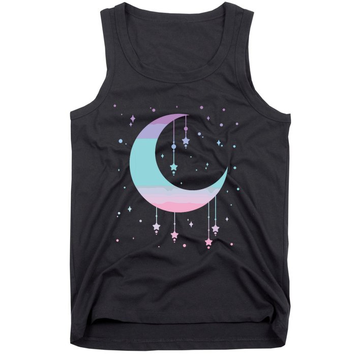 Pastel Moon Kawaii Pastel Goth Tank Top