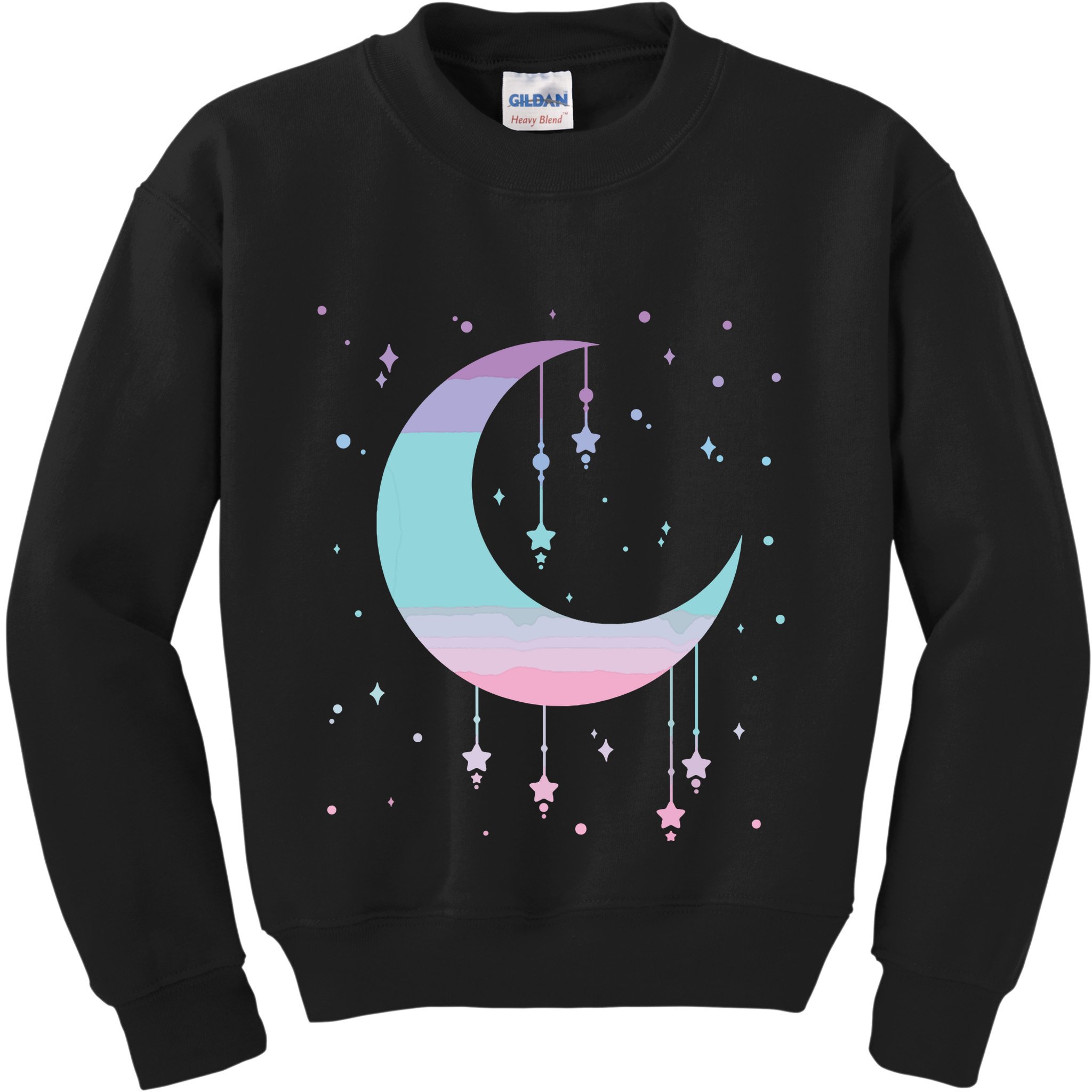 Pastel Moon Kawaii Pastel Goth Kids Sweatshirt