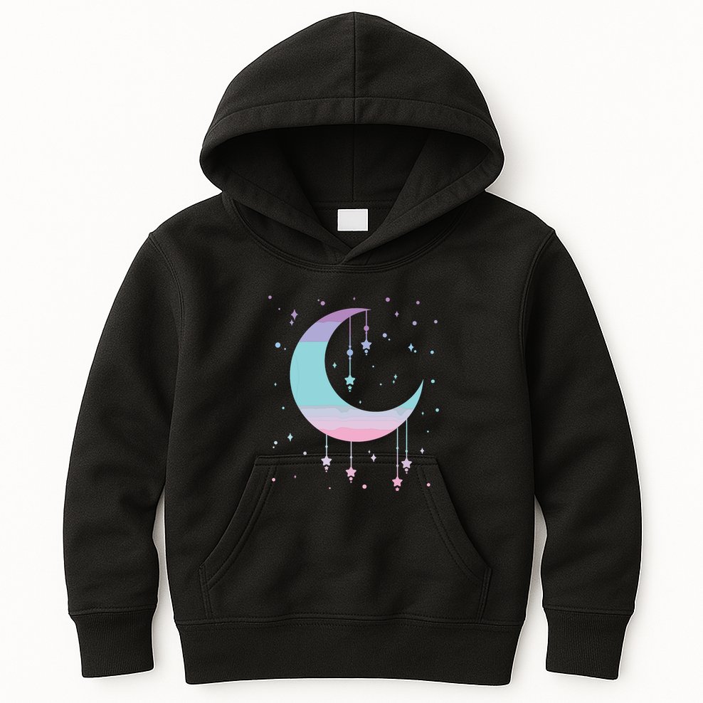 Pastel Moon Kawaii Pastel Goth Kids Hoodie