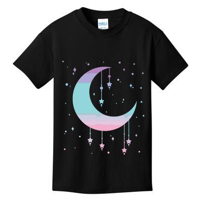 Pastel Moon Kawaii Pastel Goth Kids T-Shirt
