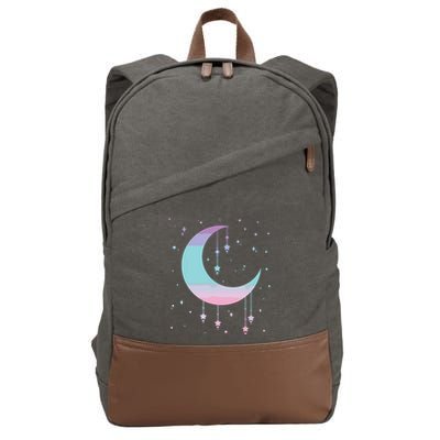Pastel Moon Kawaii Pastel Goth Cotton Canvas Backpack