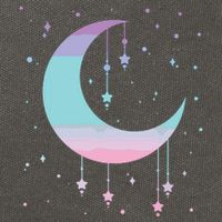 Pastel Moon Kawaii Pastel Goth Cotton Canvas Backpack