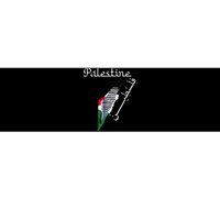 Palestine Map Keffiyeh Scarf Palestinian Flag in Arabic Bumper Sticker