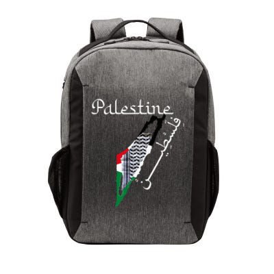 Palestine Map Keffiyeh Scarf Palestinian Flag in Arabic Vector Backpack