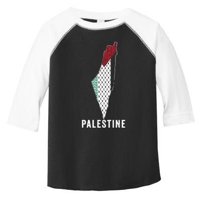 Palestine Map Kofeyah Palestine Toddler Fine Jersey T-Shirt