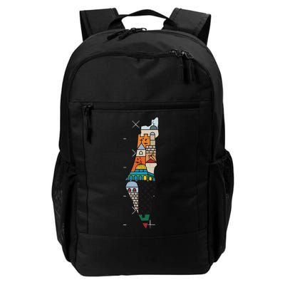 Palestine Map Kofeyah Palestine Backpack