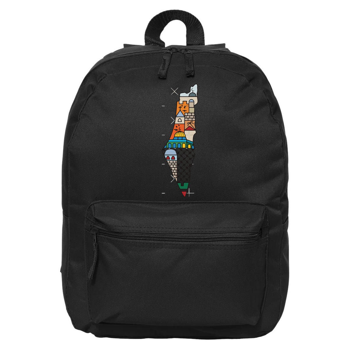 Palestine Map Kofeyah Palestine 16 in Basic Backpack