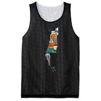 Palestine Map Kofeyah Palestine Mesh Reversible Basketball Jersey Tank