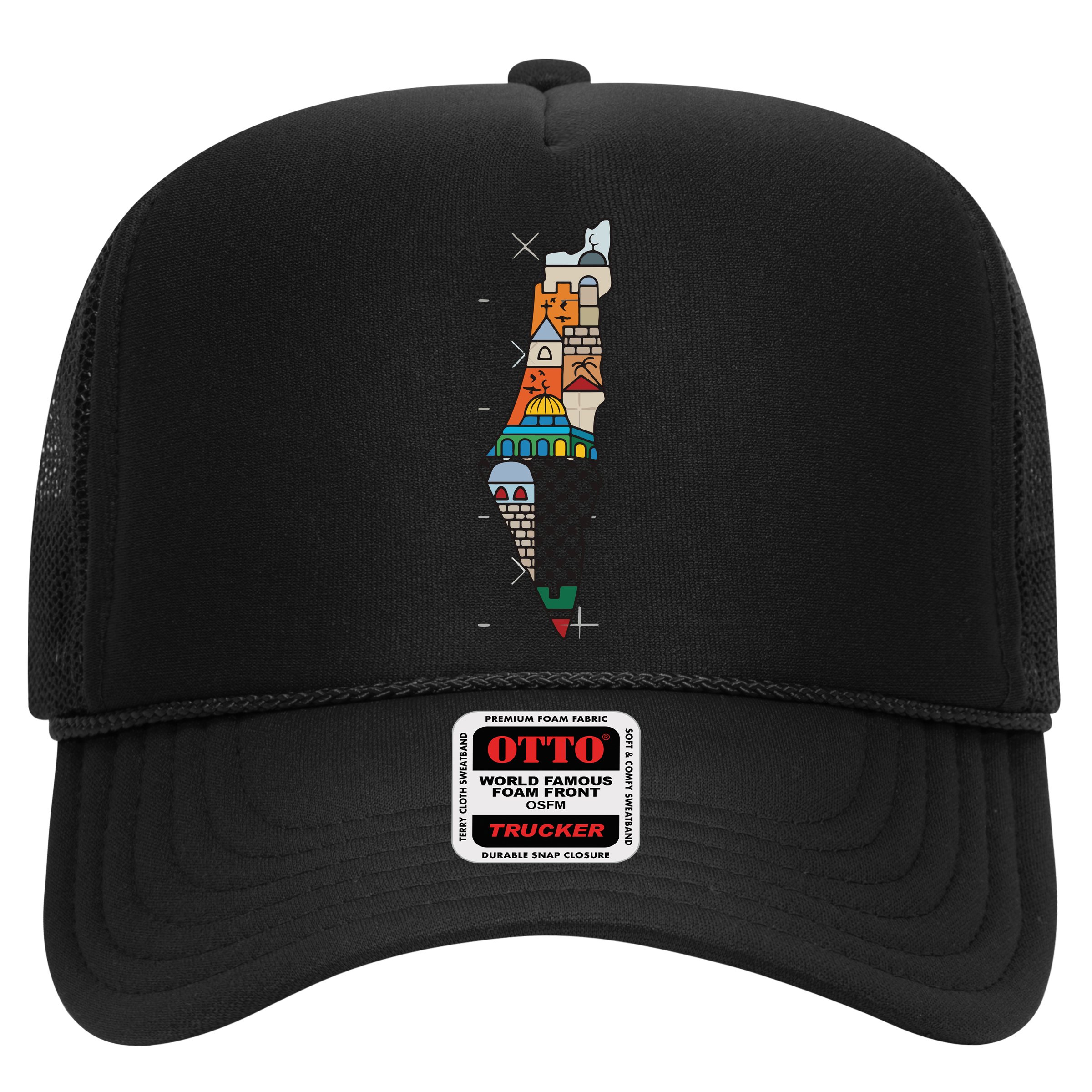 Palestine Map Kofeyah Palestine Hat