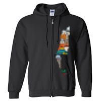 Palestine Map Kofeyah Palestine Full Zip Hoodie