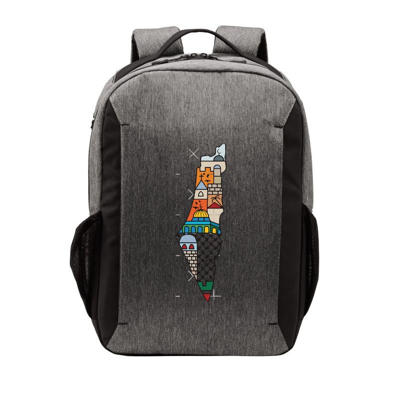 Palestine Map Kofeyah Palestine Vector Backpack