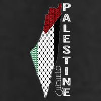 Palestinian Map Keffiyeh Thobe Patterns Palestine In Arabic 7 Panel Mesh Trucker Snapback Hat