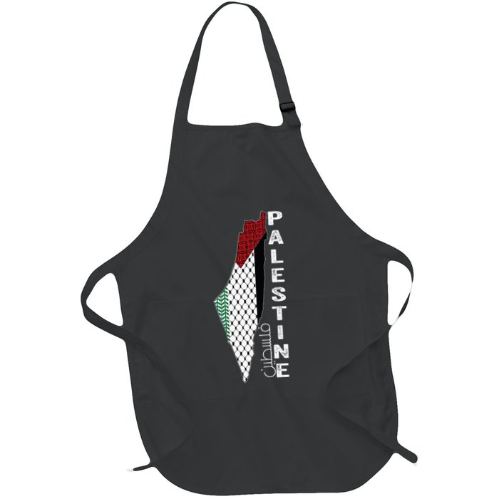 Palestinian Map Keffiyeh Thobe Patterns Palestine In Arabic Apron