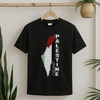 Palestinian Map Keffiyeh Thobe Patterns Palestine In Arabic T-Shirt