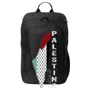 Palestinian Map Keffiyeh Thobe Patterns Palestine In Arabic City Backpack