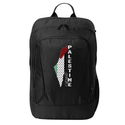 Palestinian Map Keffiyeh Thobe Patterns Palestine In Arabic City Backpack