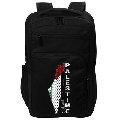 Palestinian Map Keffiyeh Thobe Patterns Palestine In Arabic Impact Tech Backpack