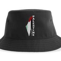 Palestinian Map Keffiyeh Thobe Patterns Palestine In Arabic Sustainable Bucket Hat