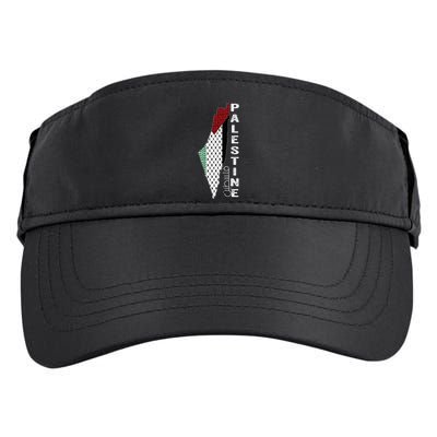 Palestinian Map Keffiyeh Thobe Patterns Palestine In Arabic Adult Drive Performance Visor