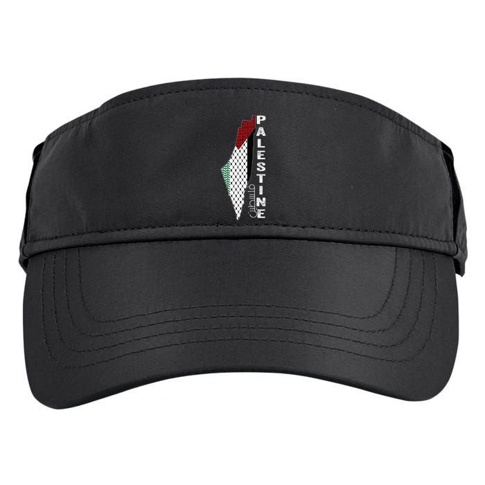 Palestinian Map Keffiyeh Thobe Patterns Palestine In Arabic Adult Drive Performance Visor