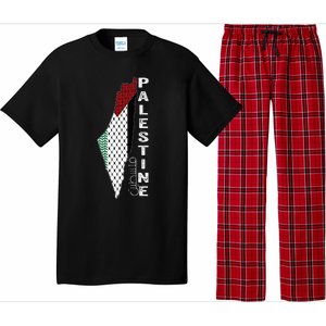 Palestinian Map Keffiyeh Thobe Patterns Palestine In Arabic Pajama Set