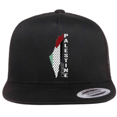 Palestinian Map Keffiyeh Thobe Patterns Palestine In Arabic Flatbill Hat