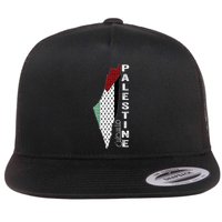 Palestinian Map Keffiyeh Thobe Patterns Palestine In Arabic Flatbill Hat
